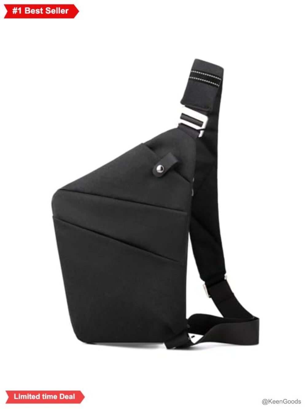 Anti Theft Sling Crossbody Bag Waterproof Nylon Large Capacity Travel
